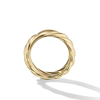 Sculpted Cable Band Ring in 18K Yellow Gold