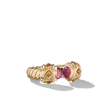 Renaissance® Color Ring in 18K Yellow Gold with Rubellite and Citrine