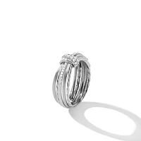 Angelika? Ring in Sterling Silver with Pavé Diamonds