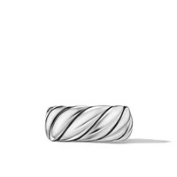Sculpted Cable Band Ring in Sterling Silver