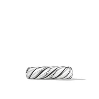 Sculpted Cable Band Ring in Sterling Silver