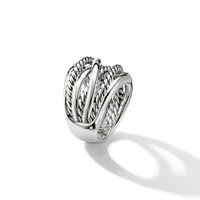 Crossover Ring in Sterling Silver