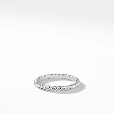 DY Cable Band Ring in 18K Yellow Gold, 2mm