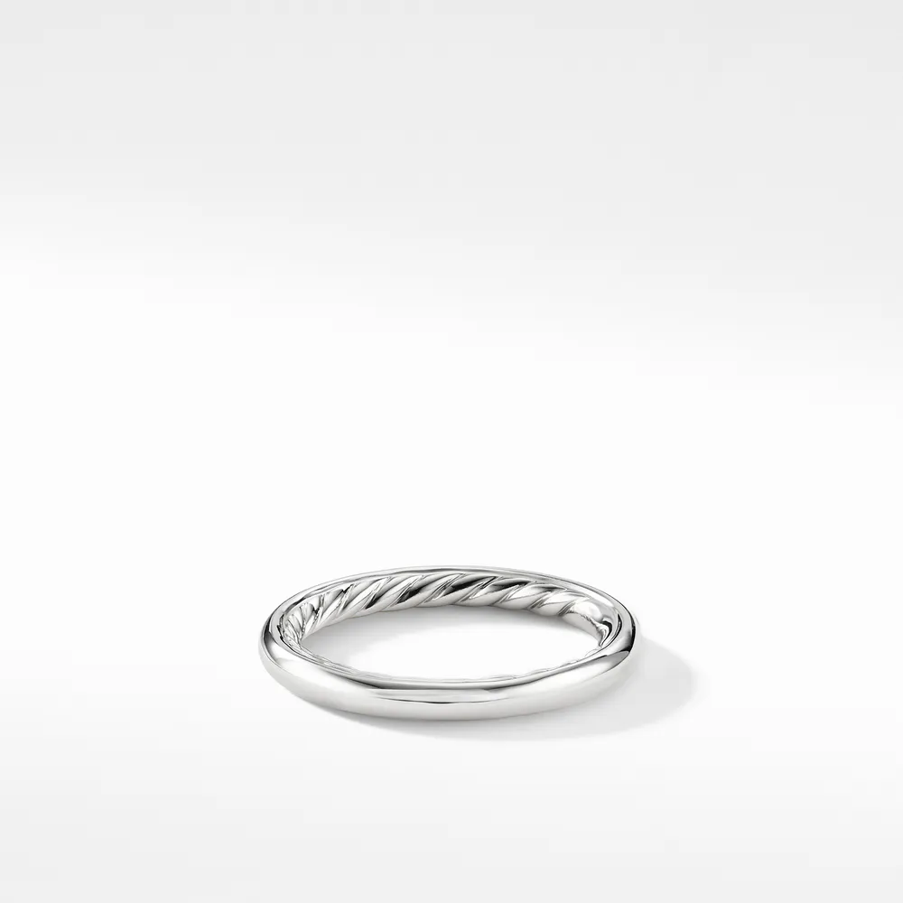 DY Infinity Band Ring in 18K Yellow Gold with Diamonds, 4.18mm