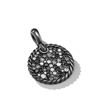 DY Elements® Space Pendant in Blackened Silver with Pavé Diamonds