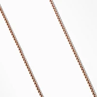 Box Chain Necklace in 18K Rose Gold, 2.7mm