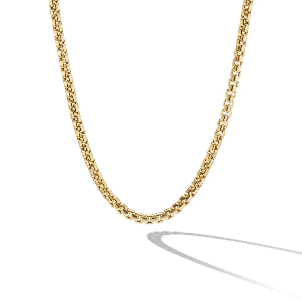 Box Chain Necklace in 18K Yellow Gold