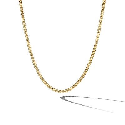 Box Chain Necklace in 18K Yellow Gold, 5mm