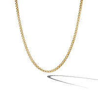 Box Chain Necklace in 18K Yellow Gold, 5mm