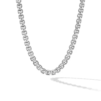 Box Chain Necklace in Sterling Silver, 5.2mm