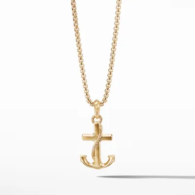 Maritime® Anchor Amulet in 18K Yellow Gold