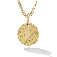 Shipwreck Coin Amulet  in 18K Yellow Gold, 30mm