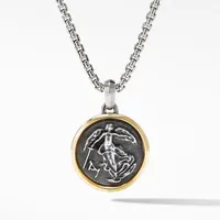 Petrvs® Angel Pendant in Sterling Silver with 18K Yellow Gold