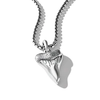 Shark Tooth Amulet in Sterling Silver