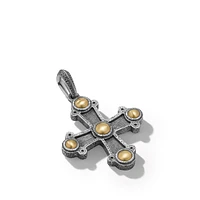 Shipwreck Cross Amulet in Sterling Silver with 18K Yellow Gold
