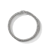 Chevron Bead Bracelet in Sterling Silver