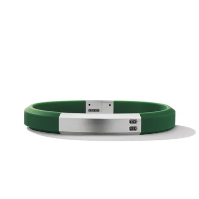 Streamline® ID Green Rubber Bracelet