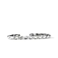 Cable Edge? Cuff Bracelet in Recycled Sterling Silver