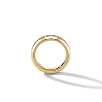 Streamline Band Ring in 18K Yellow Gold with Diamonds, 6mm