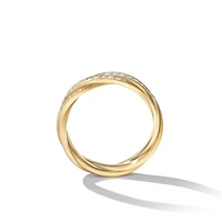 DY Heliosâ„¢ Band Ring in 18K Yellow Gold with Diamonds, 6mm