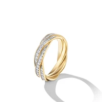 DY Heliosâ„¢ Band Ring in 18K Yellow Gold with Diamonds, 6mm