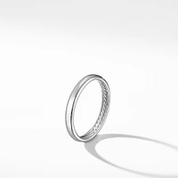 DY Classic Band Ring in 18K White Gold