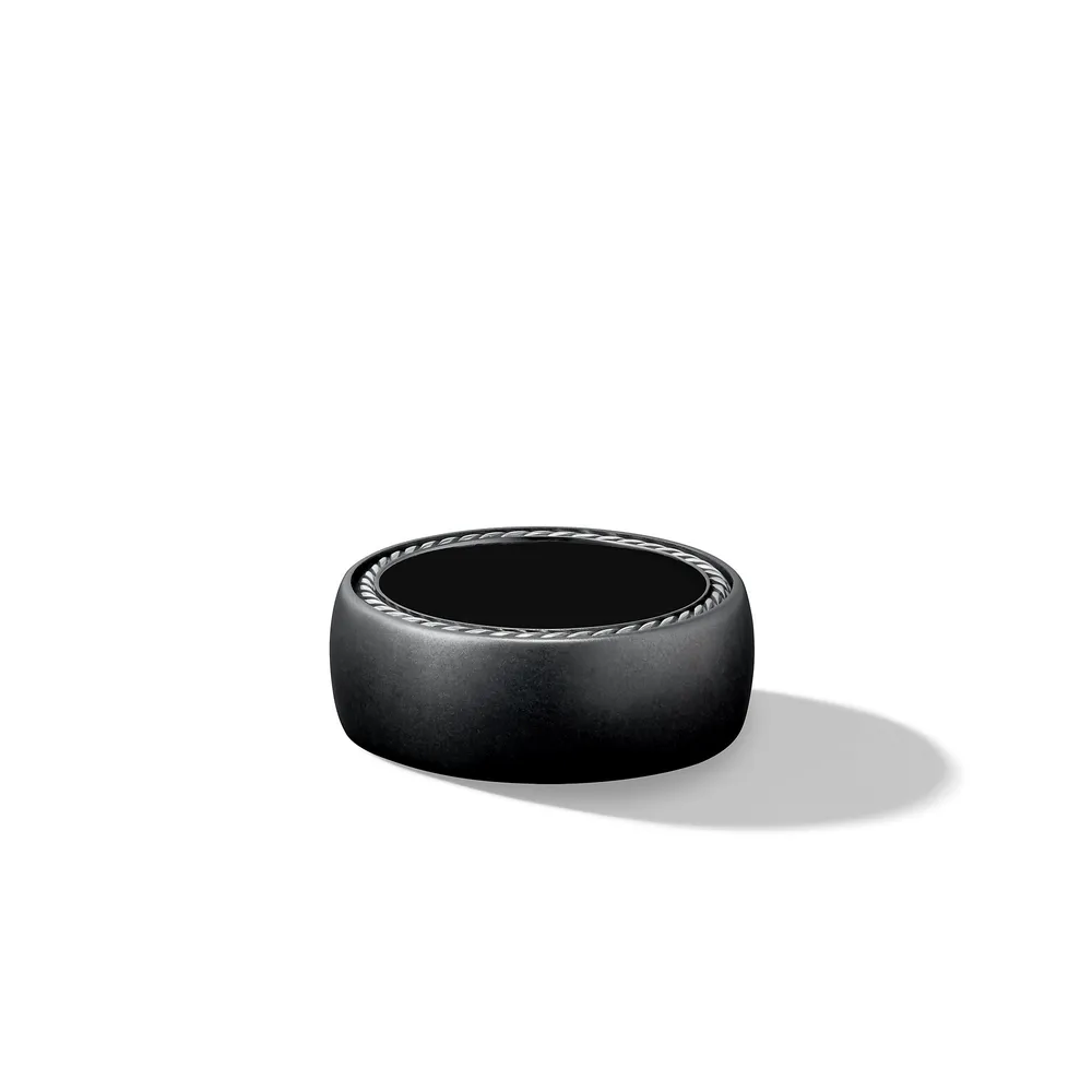 Streamline® Band Ring in Black Titanium