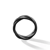DY Heliosâ„¢ Band Ring in Black Titanium