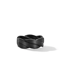 DY Heliosâ„¢ Band Ring in Black Titanium