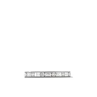 DY Eden Partway Alternating Diamond Band Ring in Platinum with Diamonds, 2.8mm