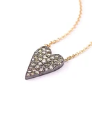 Sylvia and Cie Heart Diamond Necklace