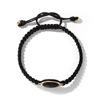 Hex Bead Bracelet with Turquoise and 18K Yellow Gold, 6mm