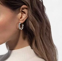 Move Link SM Hoop Earrings