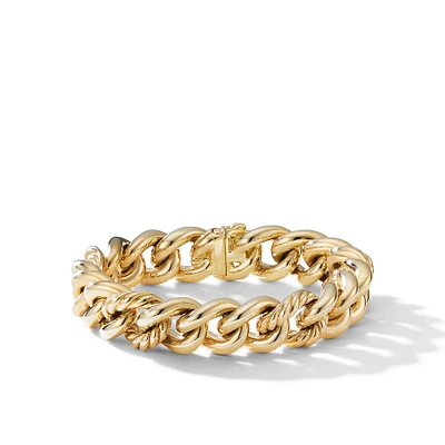 Classic Cablespira Bracelet in 18K Yellow Gold with Citrine and Diamonds, 7mm