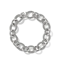 Oval Link Chain Bracelet in Sterling Silver