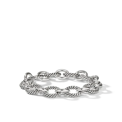 Oval Link Chain Bracelet in Sterling Silver