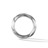 Cable Edge Band Ring in Sterling Silver