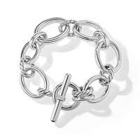 DY Mercerâ„¢ Chain Bracelet in Sterling Silver with Diamonds