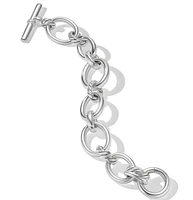 DY Mercerâ„¢ Chain Bracelet in Sterling Silver with Diamonds
