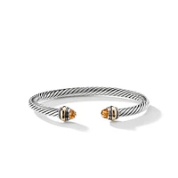 Cable Collectibles Cookie Classic Heart Bracelet in Sterling Silver with 18K Yellow Gold, 4.5mm
