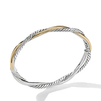 Petite Infinity Bracelet in Sterling Silver with 14K Yellow Gold