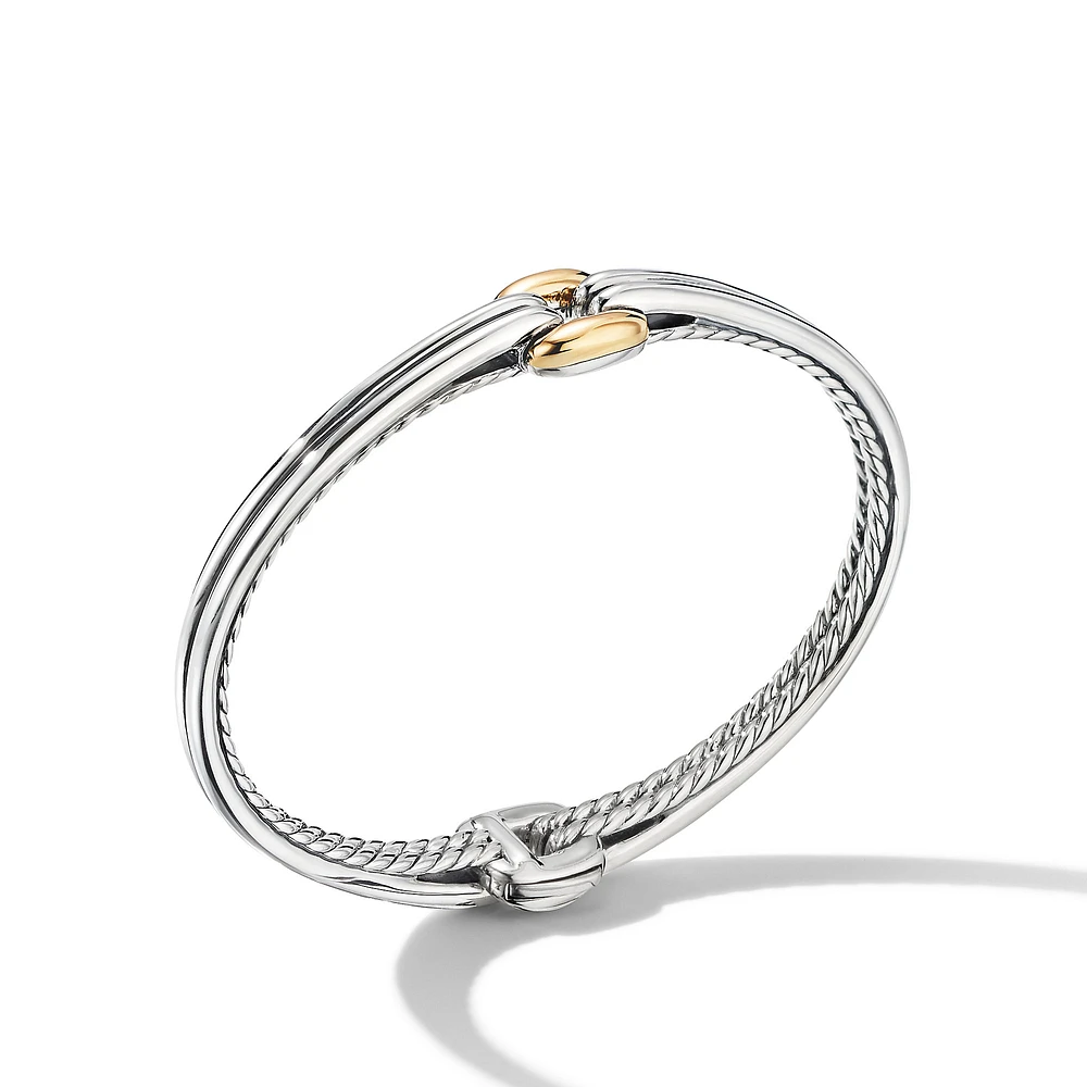 DY Madison Chain Bracelet in Sterling Silver with 18K Yellow Gold