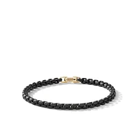 Classic Cable Station Bracelet in Sterling Silver with 18K Yellow Gold