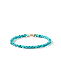 DY Bel Aire Color Box Chain Bracelet in Acrylic with 14K Yellow Gold Accent