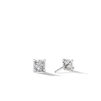 Petite Pavé Stud Earrings in 18K Yellow Gold with Diamonds, 4.5mm