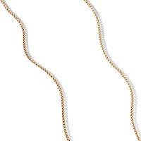 Crossover Trio Multi Row Hoop Earrings in 18K Yellow Gold with Diamonds, 18mm