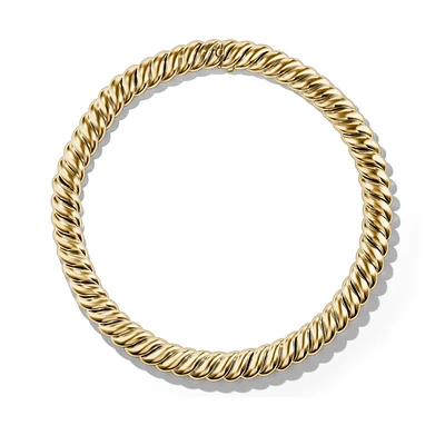 Sculpted Cable Necklace in 18K Yellow Gold, 14mm