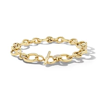 DY Mercerâ„¢ Chain Necklace in 18K Yellow Gold with Diamonds, 25mm