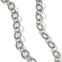 Oval Link Chain Necklace in Sterling Silver, 16mm