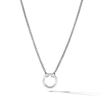 Smooth Amulet Vehicle Box Chain Necklace in Sterling Silver, 1.75mm